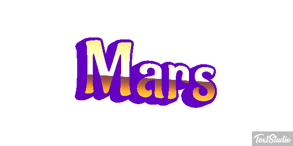 Mars Текстовый эффект