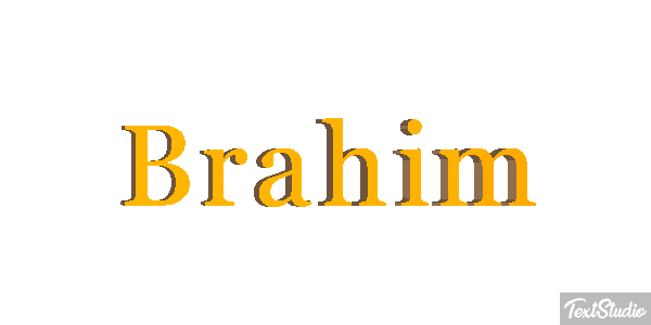 Brahim Text effect
