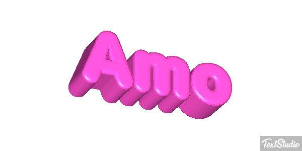 Amo Efeito do texto