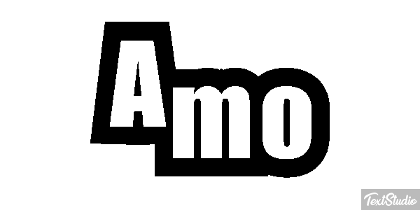 Amo Efeito do texto