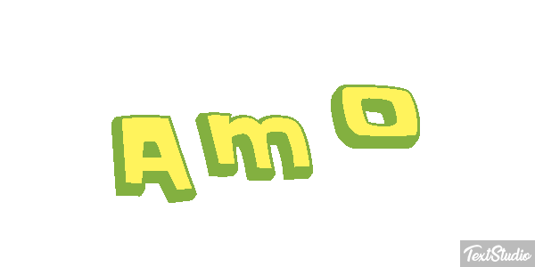 Amo Efeito do texto