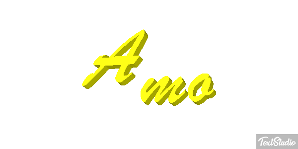 Amo Efeito do texto