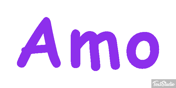 Amo Efeito do texto