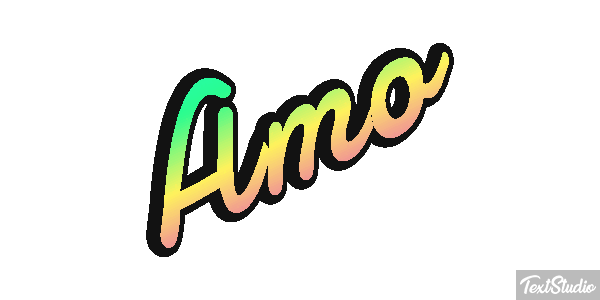 Amo Efeito do texto
