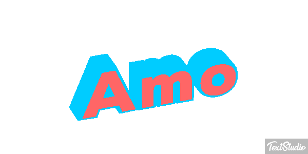 Amo Efeito do texto