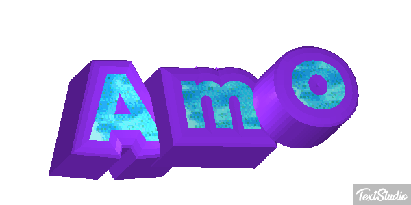 Amo Efeito do texto
