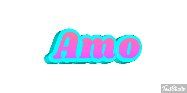 Amo Efeito do texto
