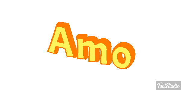 Amo Efeito do texto