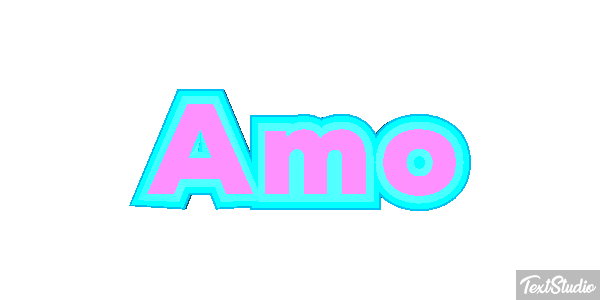 Amo Efeito do texto