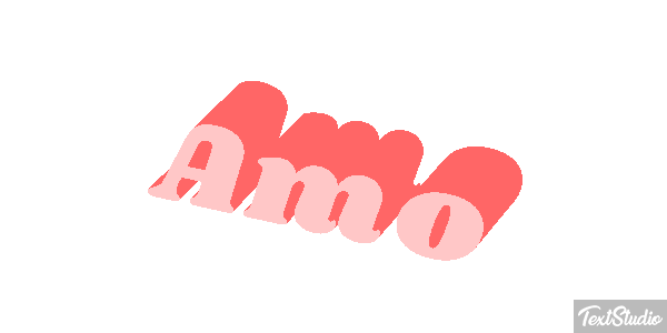 Amo Efeito do texto