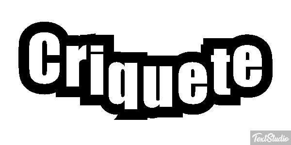 Críquete Efeito do texto