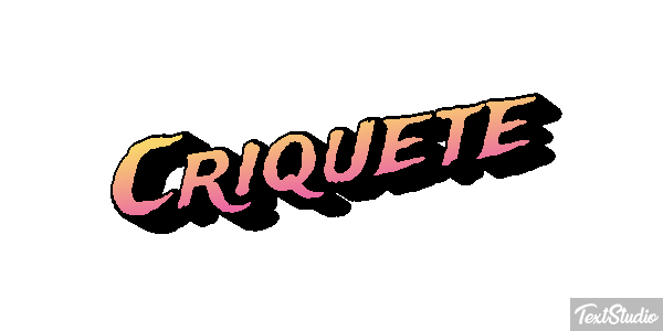 Críquete Efeito do texto