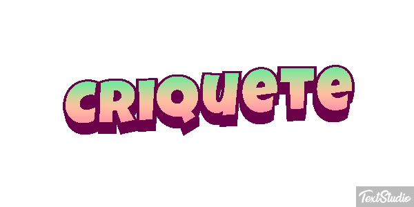 Críquete Efeito do texto