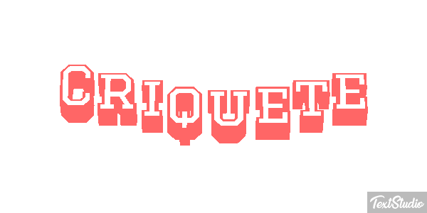 Críquete Efeito do texto