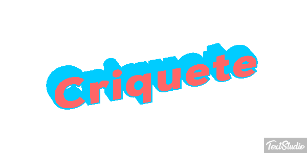 Críquete Efeito do texto