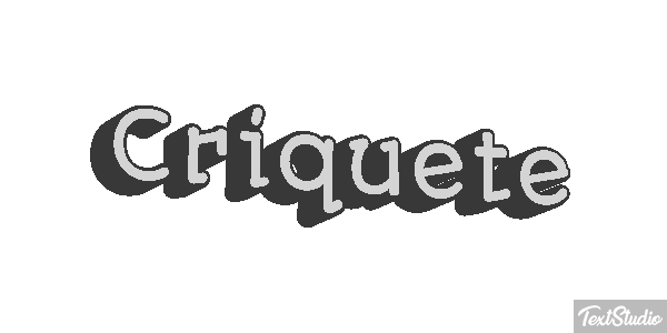 Críquete Efeito do texto