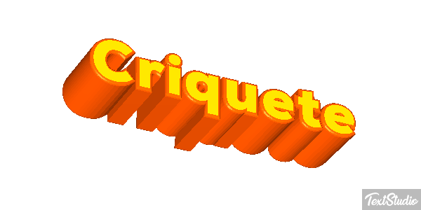 Críquete Efeito do texto
