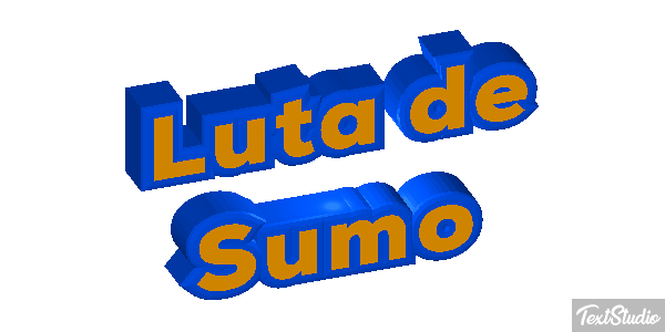 Luta de Sumo Efeito do texto