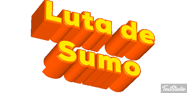 Luta de Sumo Efeito do texto