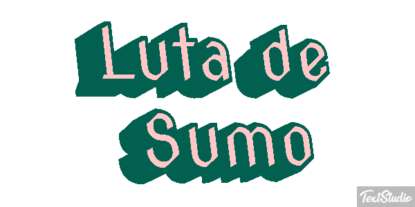 Luta de Sumo Efeito do texto