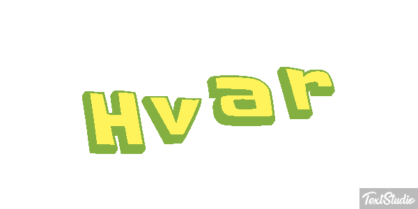 Hvar Text effect