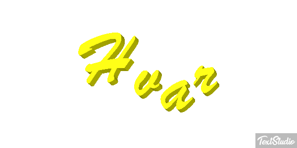 Hvar Text effect
