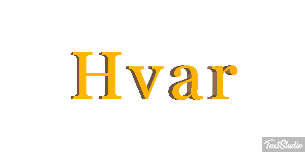 Hvar Text effect