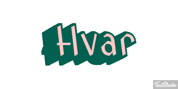 Hvar Text effect
