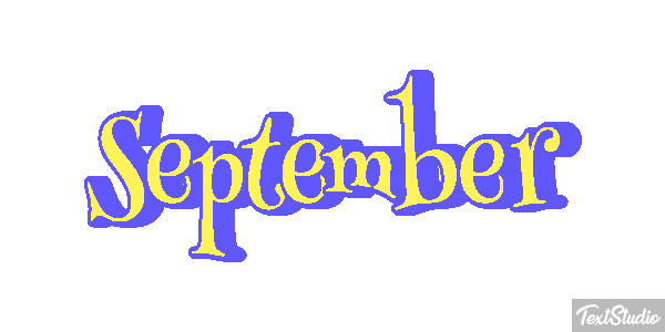 September Текстовый эффект