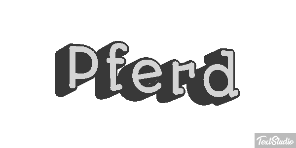 Pferd Текстовый эффект