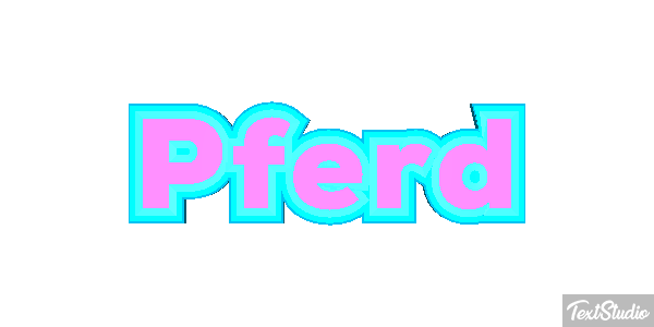Pferd Текстовый эффект