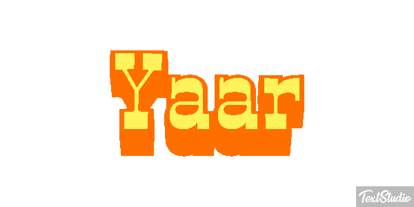 Yaar Text effect