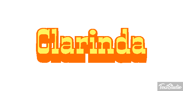 Clarinda Texteffekt