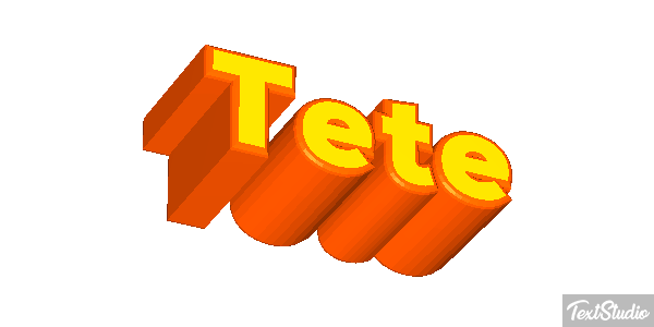 Tête Effet de texte