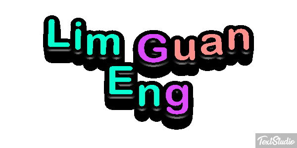 Lim Guan Eng Text effect