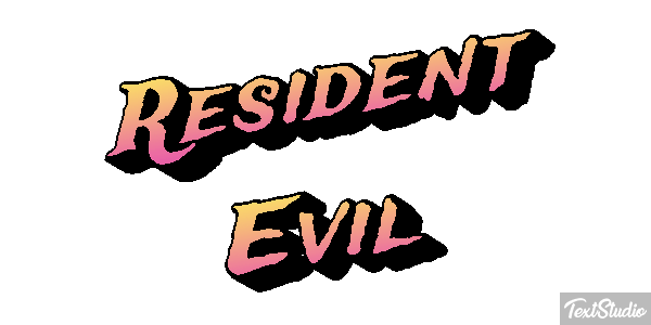 Resident Evil Effetto testo
