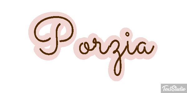 Porzia Текстовый эффект