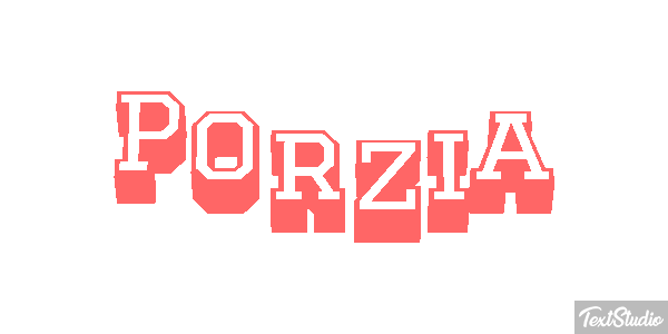 Porzia Текстовый эффект