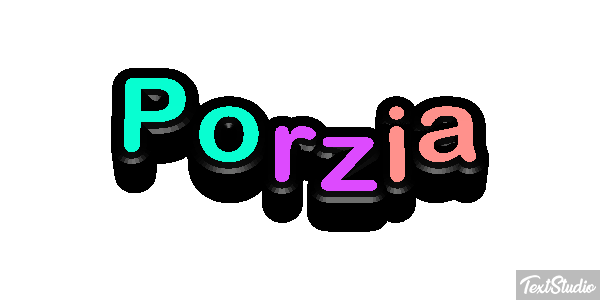 Porzia Текстовый эффект