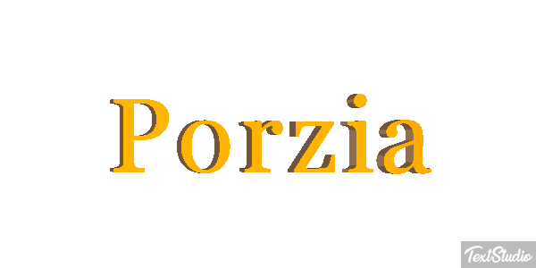Porzia Текстовый эффект
