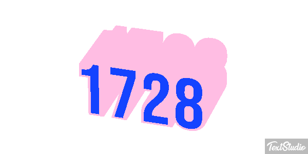 1728 Text effect