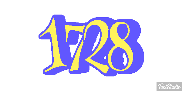 1728 Text effect