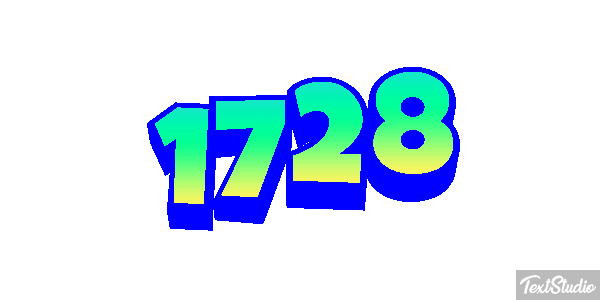 1728 Text effect