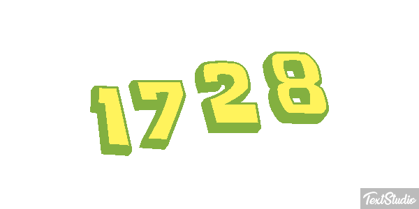 1728 Text effect