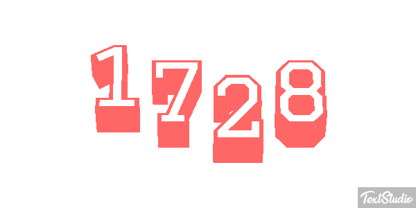 1728 Text effect