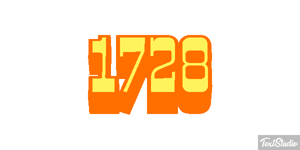 1728 Text effect