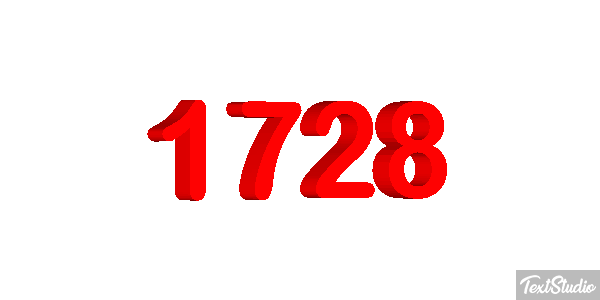 1728 Text effect
