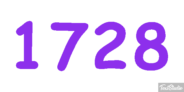 1728 Text effect