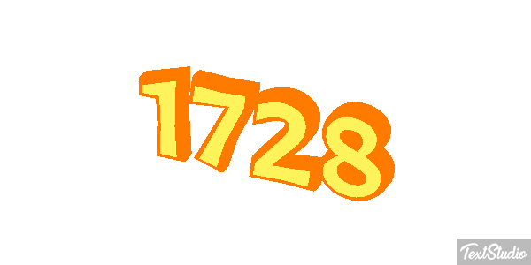 1728 Text effect