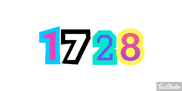1728 Text effect